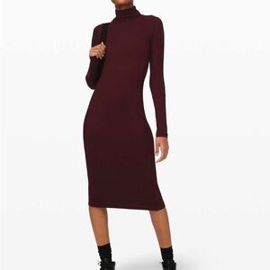 Lululemon Athletica Deep Garnett Midi Dress